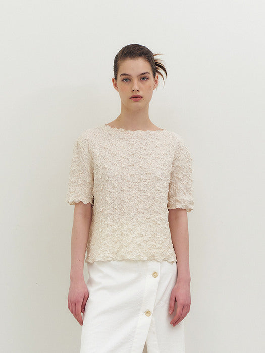 RTR WRINKLE BLOUSE _2COLORS