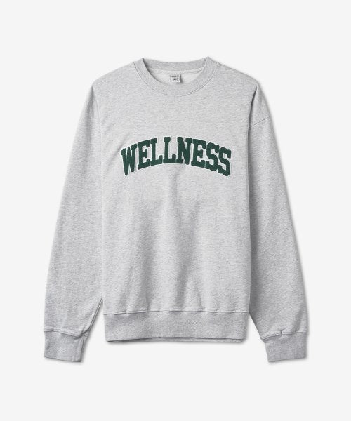 Wellness Bookle Sweatshirt - Heather Gray:Forest / CR623GH