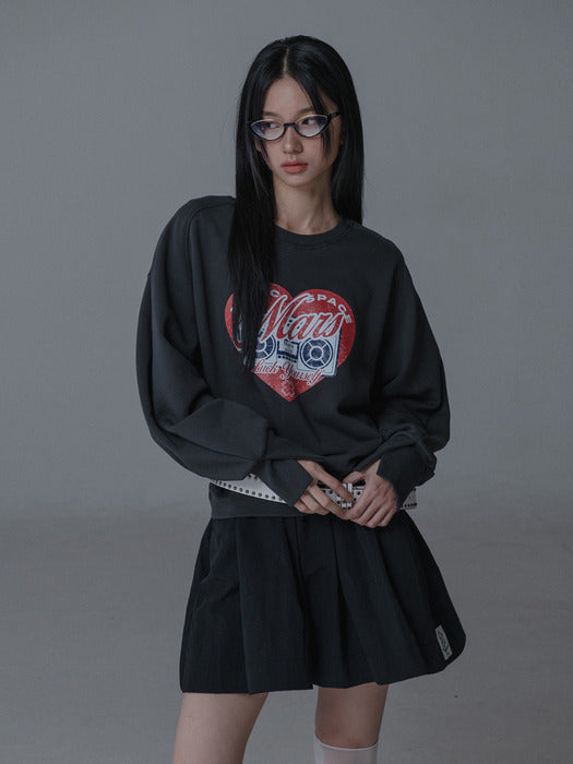 HEART SWEATSHIRT_CHARCOAL