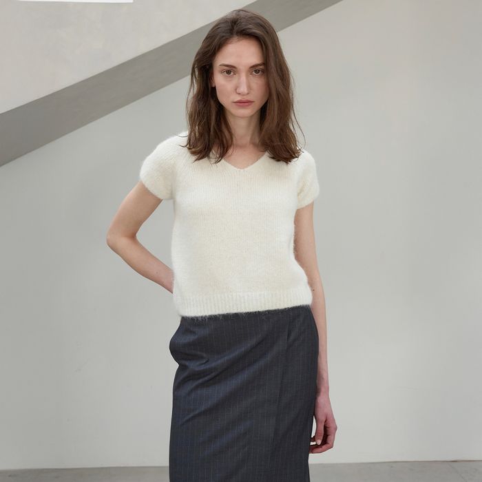 Mont Short Sleeve Knit - Ivory