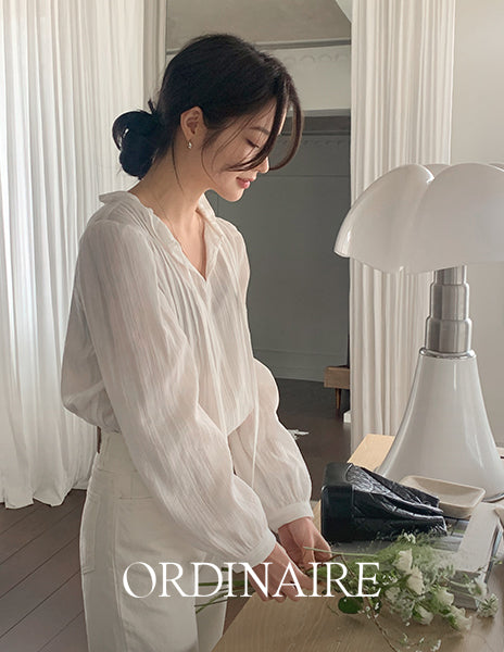 Gaenasra [ordinaire] Tia Frill Blouse (3 colors)