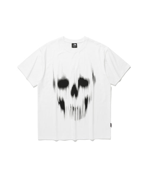 ハーフトーンスカルTシャツ_ホワイト（NG2EMUT515A）